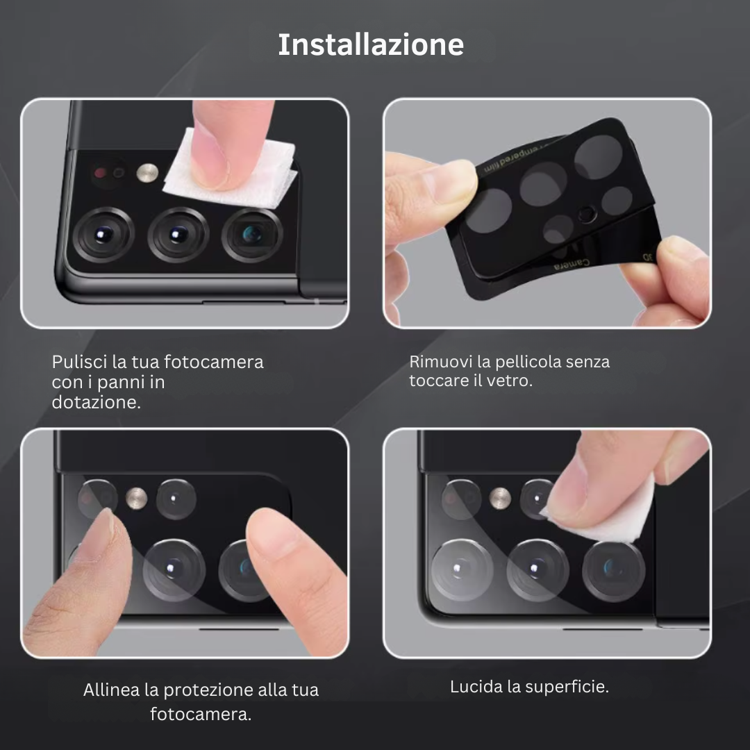 Protezione fotocamera Samsung (set da 2 pezzi)
