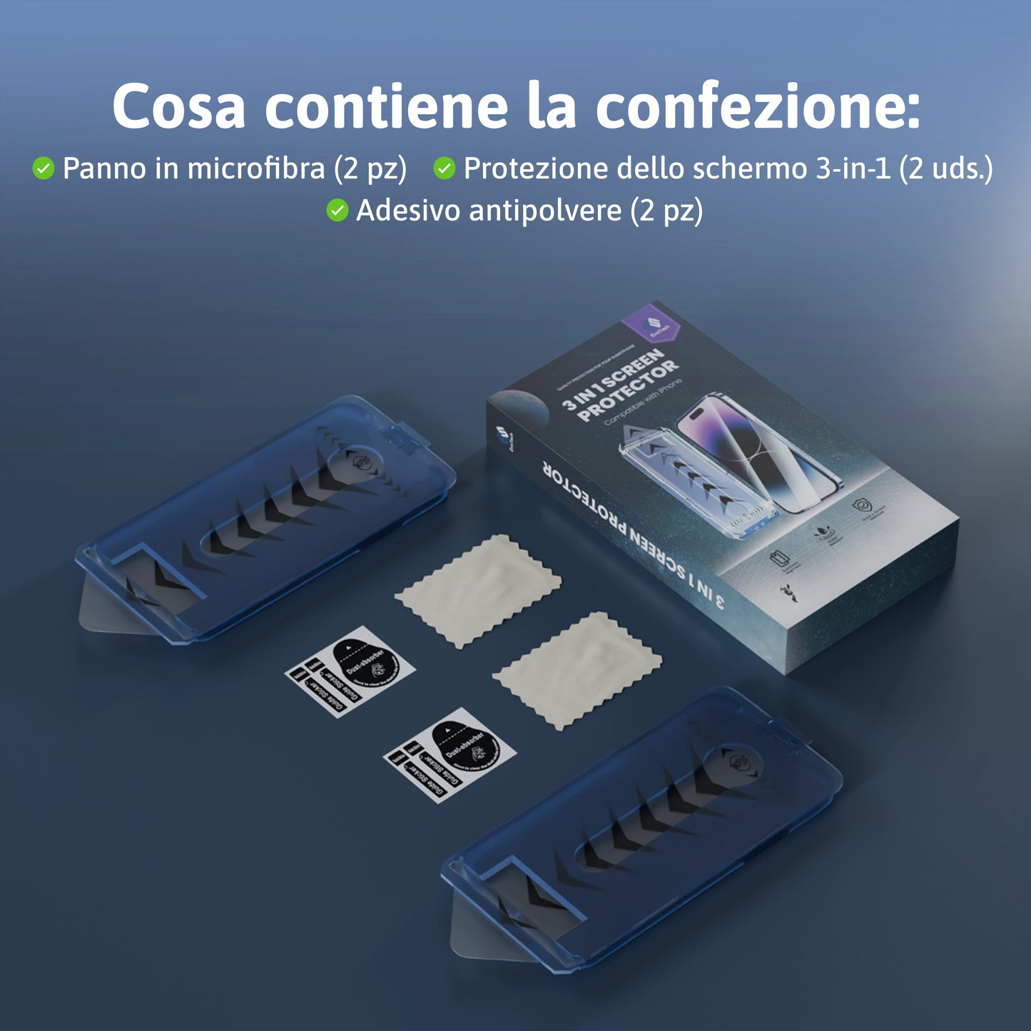 Protezione dello schermo 3-in-1 - iPhone