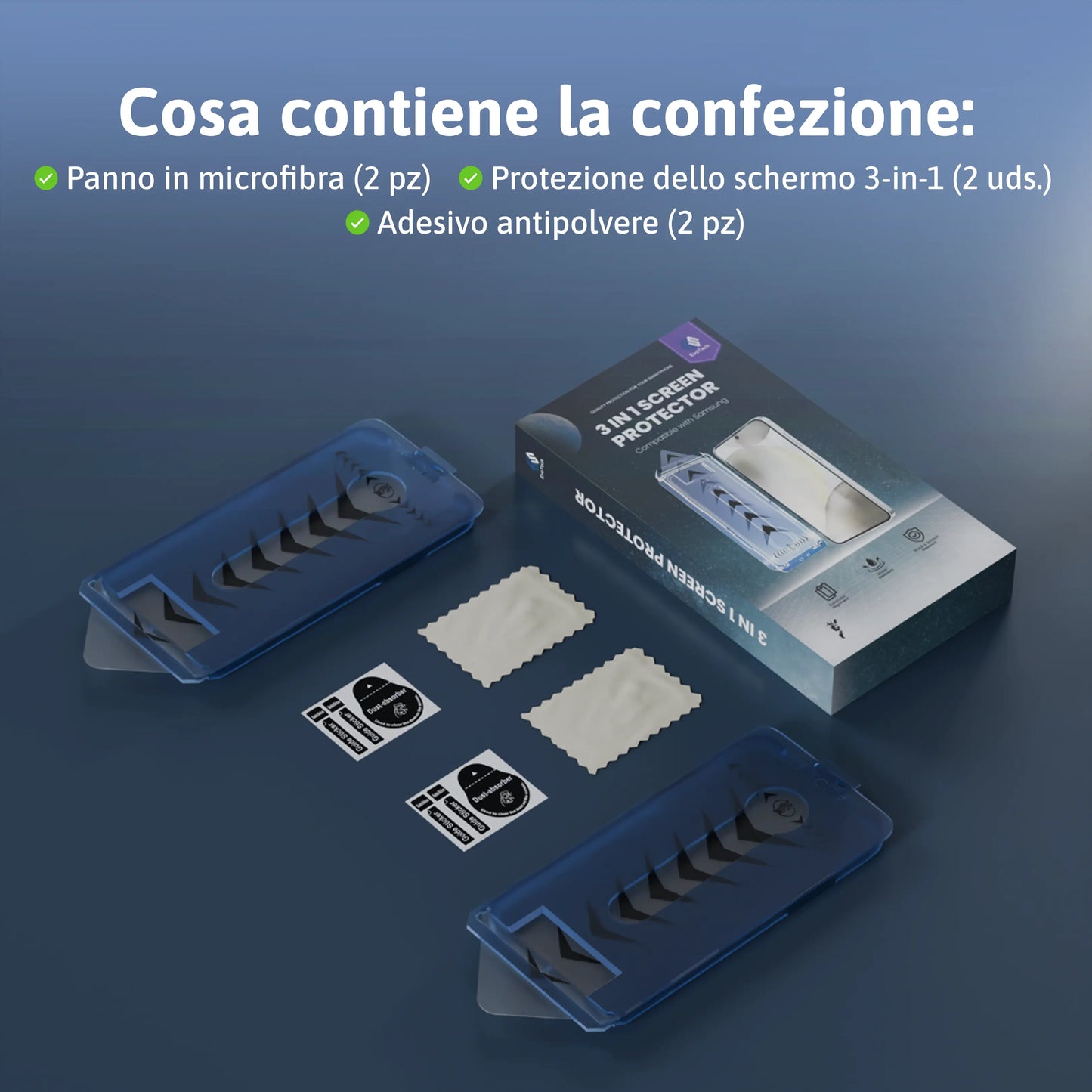 Protezione dello schermo 3-in-1 - Samsung-S