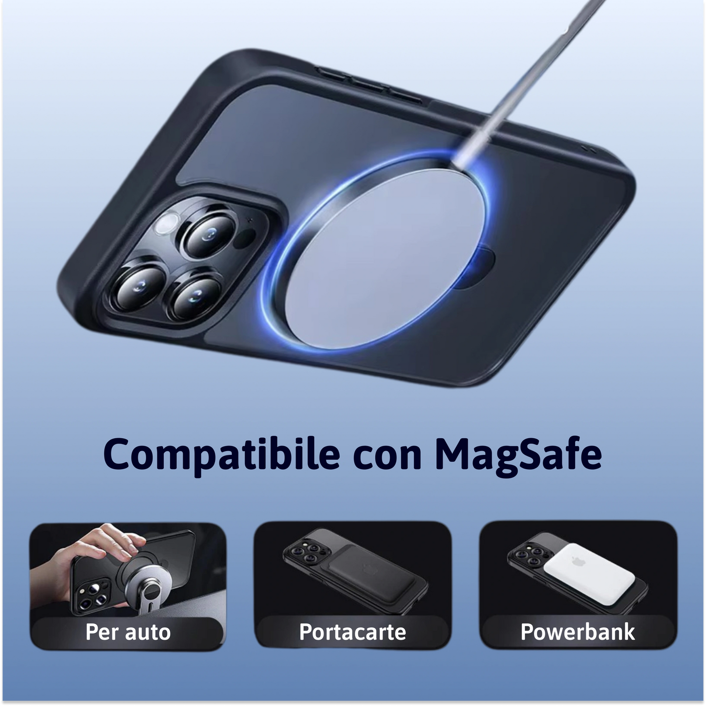 Custodia magnetica per iPhone