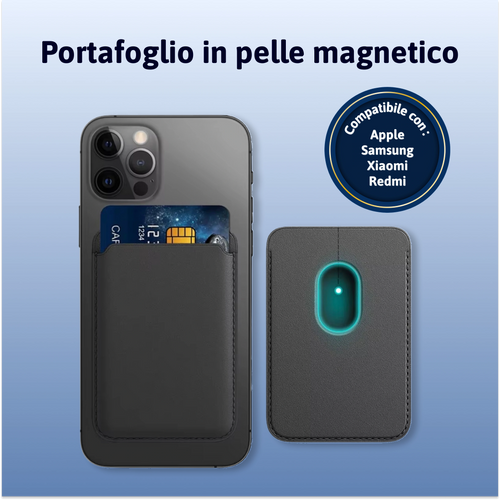Portafoglio Magnetico In Pelle