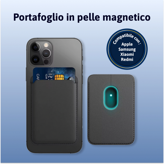 Portafoglio Magnetico In Pelle