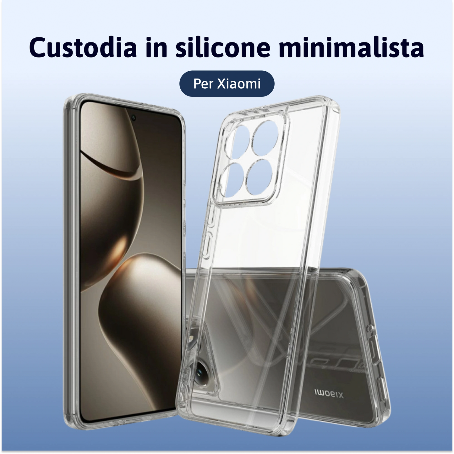 Custodia in silicone minimalista - Xiaomi