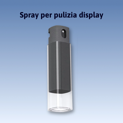 Spray per pulizia display