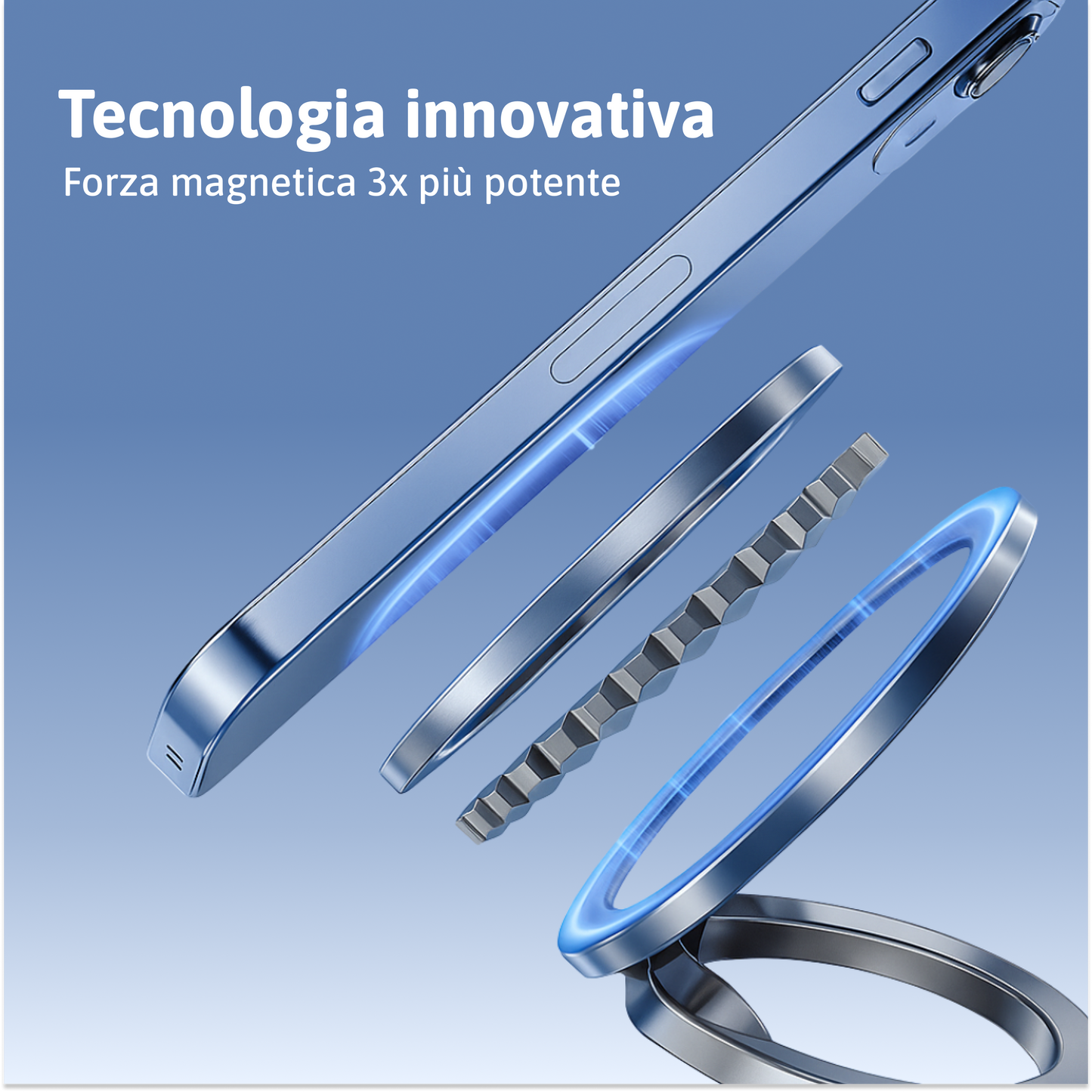 Supporto per cellulare magnetico 360°