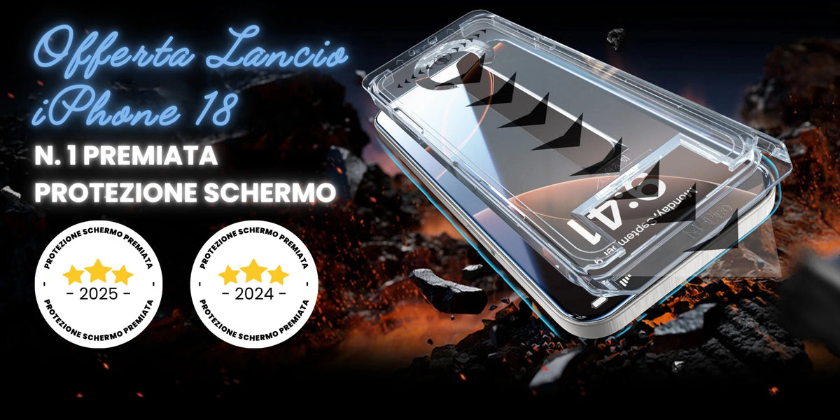 Offerta Lancio iPhone 18 - N. 1 premiata protezione schermo