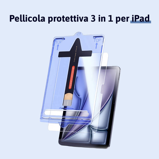 Pellicola protettiva 3 in 1 per iPad